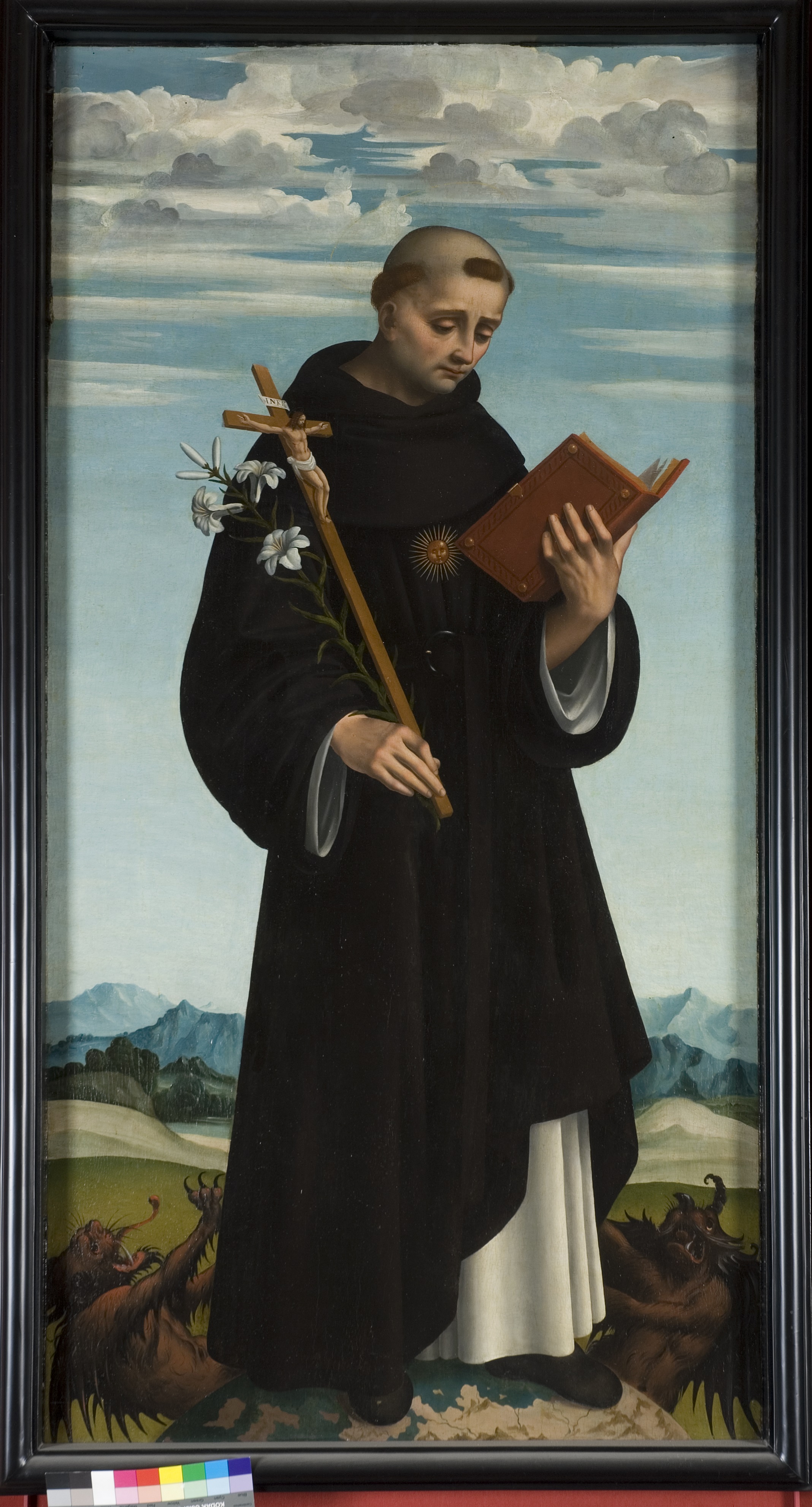 Saint Antoine (panneau supérieur du polyptyque « Crespi »)