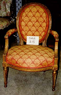 Fauteuil à dossier médaillon