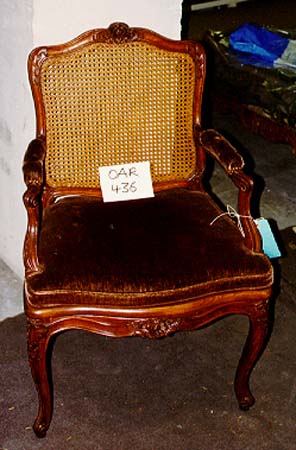 Fauteuil canné (d'une paire)